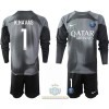 Maglia da Calcio Portiere a Maniche Lunghe Paris Saint Germain Keylor Navas 1 Alternativa 2022-23 per Bambino